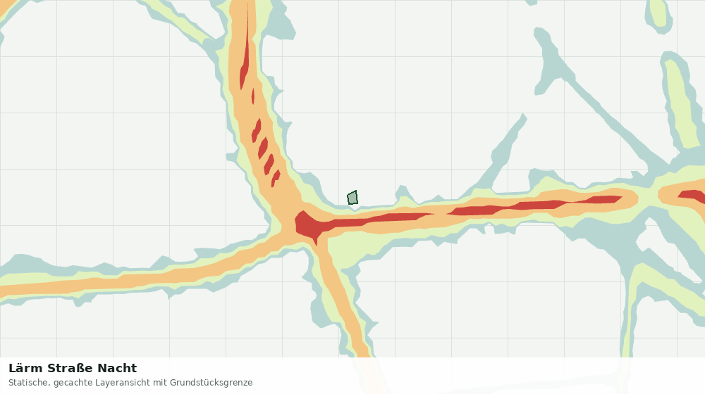 Statische Kartenansicht: Lärm Straße Nacht