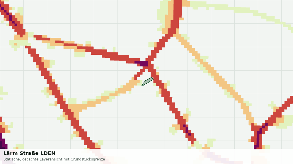 Statische Kartenansicht: Lärm Straße LDEN
