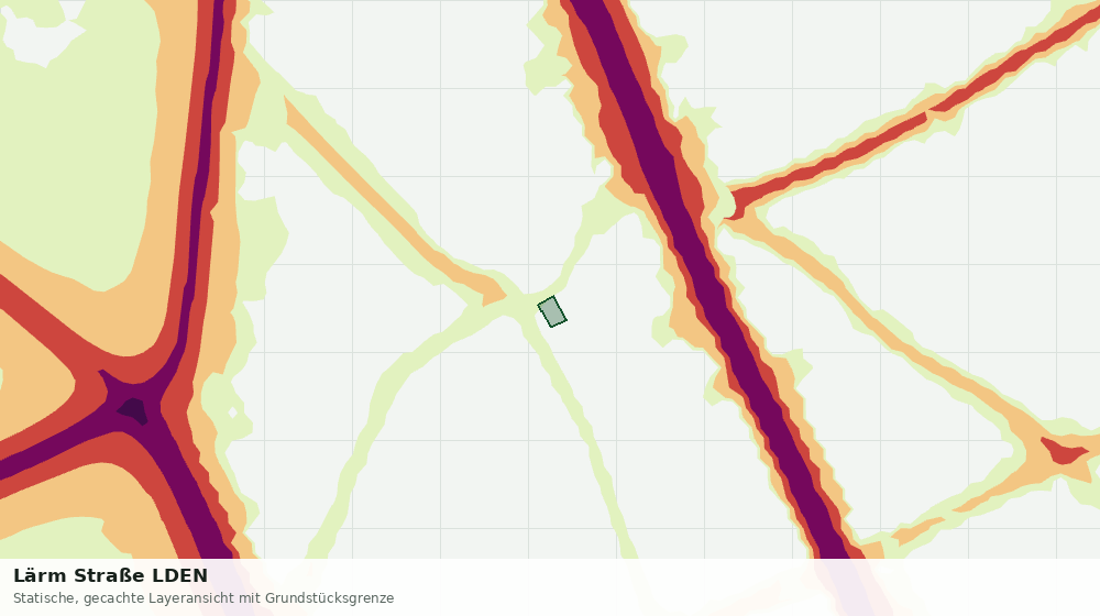 Statische Kartenansicht: Lärm Straße LDEN