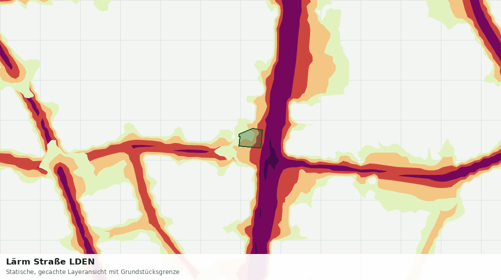 Statische Kartenansicht: Lärm Straße LDEN