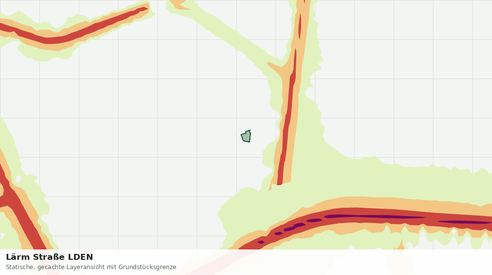 Statische Kartenansicht: Lärm Straße LDEN