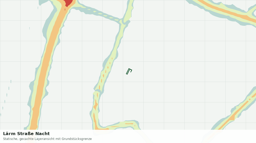 Statische Kartenansicht: Lärm Straße Nacht
