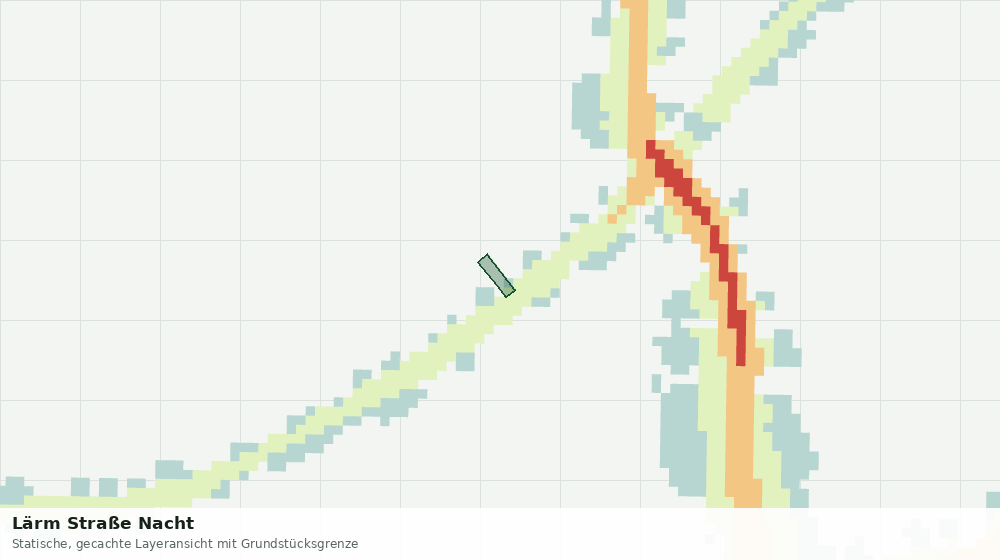 Statische Kartenansicht: Lärm Straße Nacht