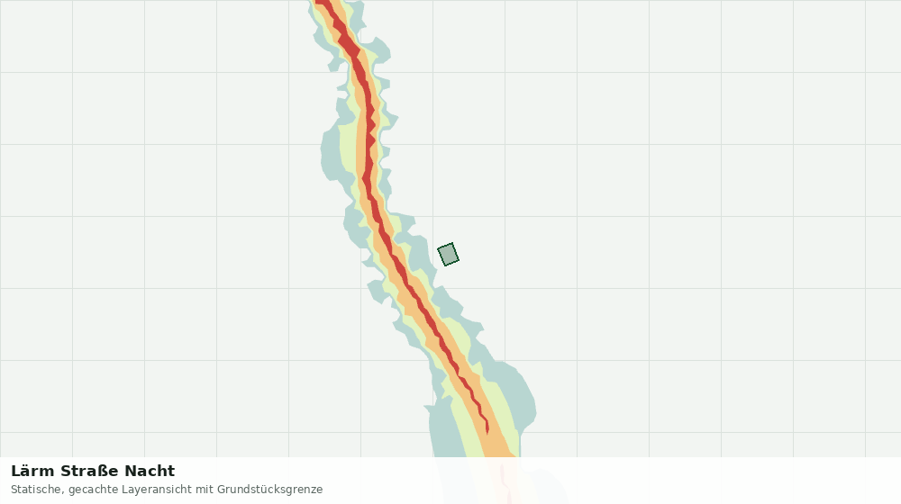 Statische Kartenansicht: Lärm Straße Nacht