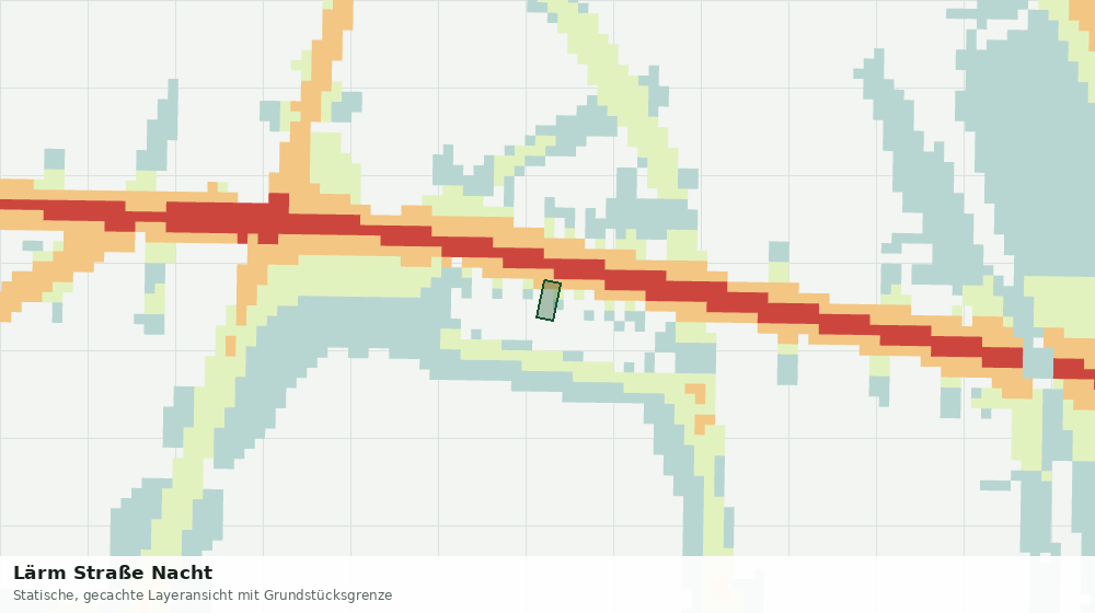 Statische Kartenansicht: Lärm Straße Nacht