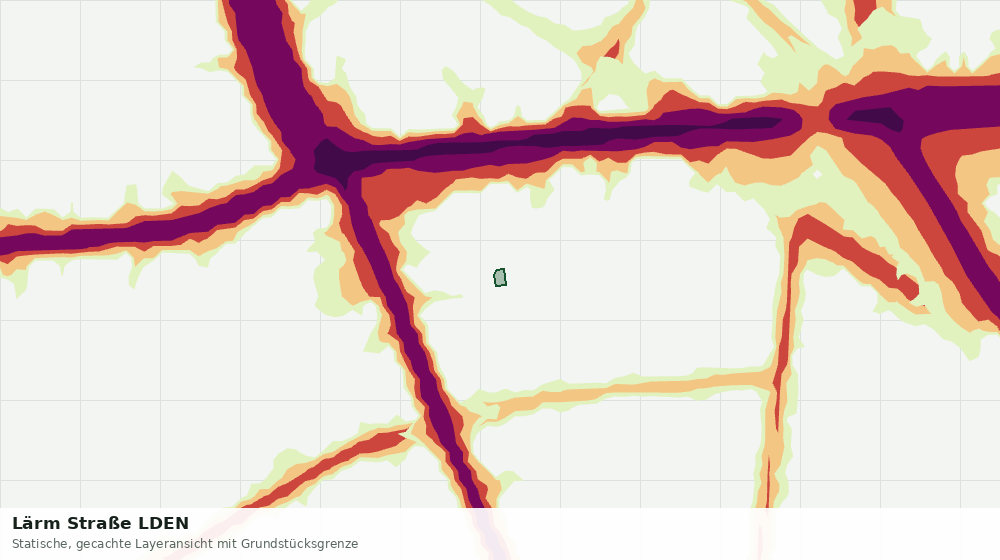 Statische Kartenansicht: Lärm Straße LDEN