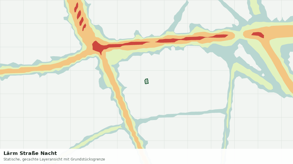 Statische Kartenansicht: Lärm Straße Nacht