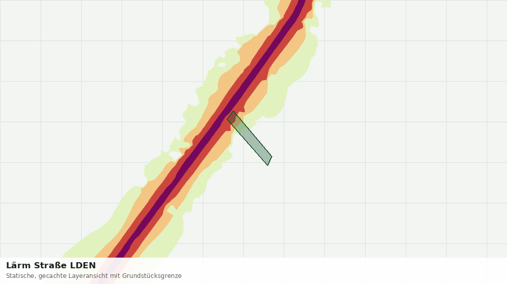 Statische Kartenansicht: Lärm Straße LDEN