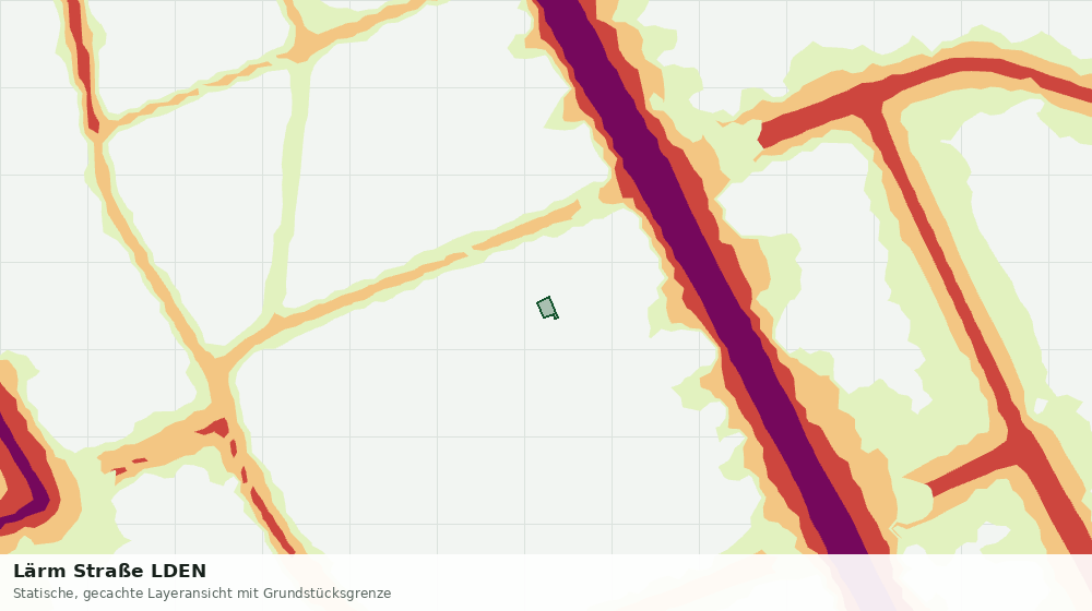 Statische Kartenansicht: Lärm Straße LDEN
