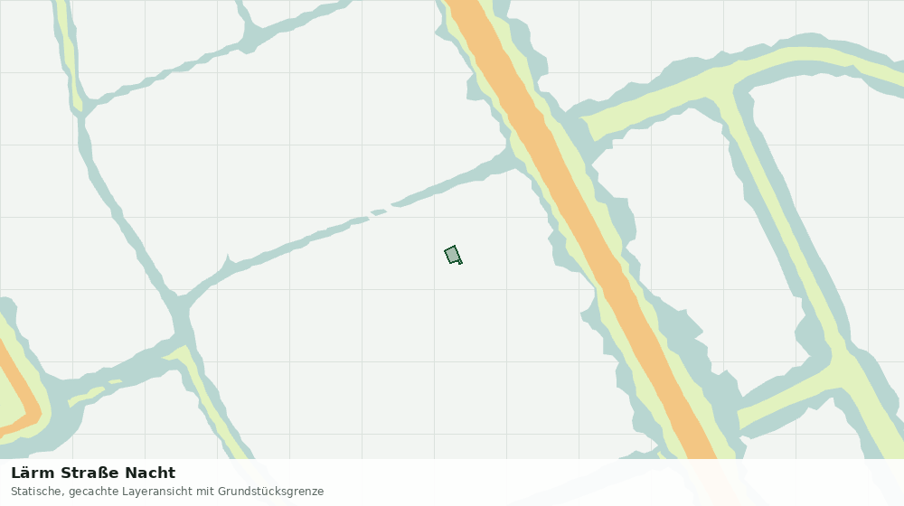 Statische Kartenansicht: Lärm Straße Nacht