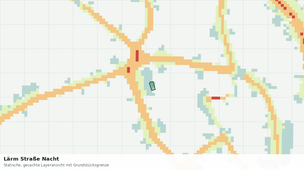 Statische Kartenansicht: Lärm Straße Nacht