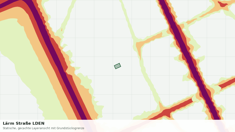 Statische Kartenansicht: Lärm Straße LDEN