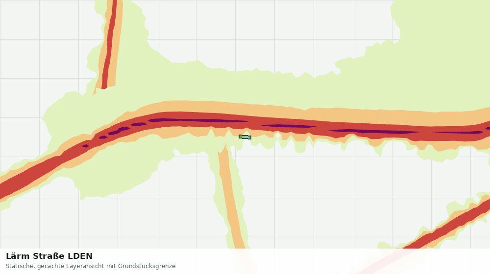 Statische Kartenansicht: Lärm Straße LDEN