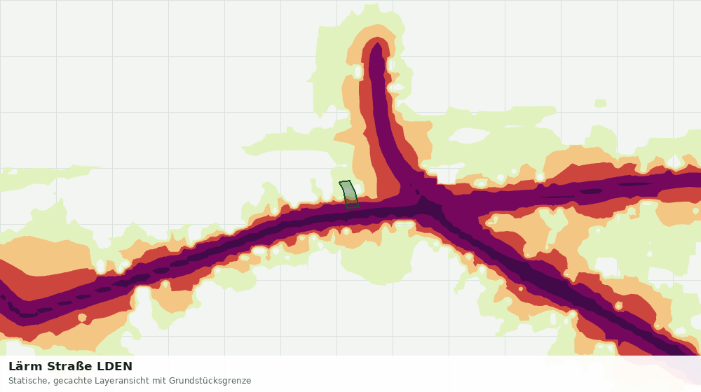 Statische Kartenansicht: Lärm Straße LDEN