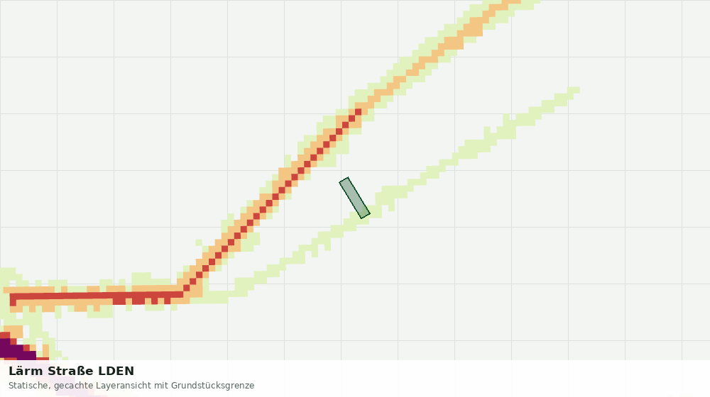 Statische Kartenansicht: Lärm Straße LDEN