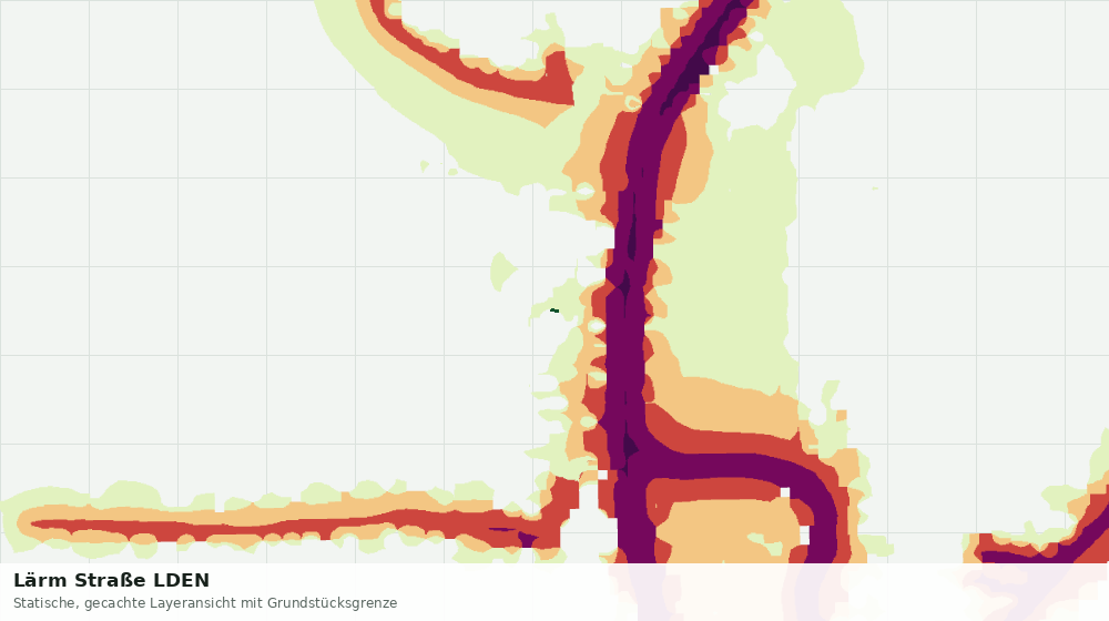 Statische Kartenansicht: Lärm Straße LDEN