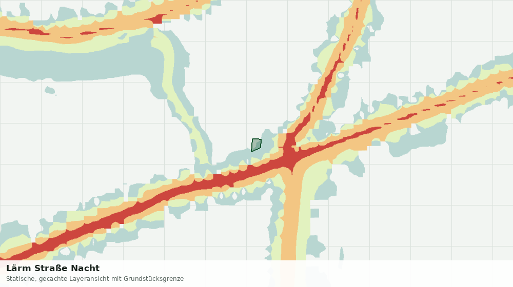 Statische Kartenansicht: Lärm Straße Nacht
