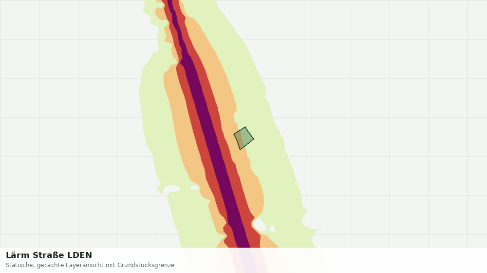 Statische Kartenansicht: Lärm Straße LDEN