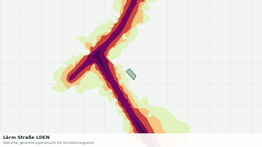 Statische Kartenansicht: Lärm Straße LDEN