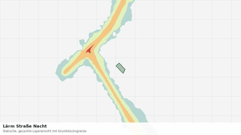 Statische Kartenansicht: Lärm Straße Nacht