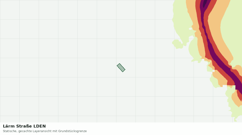 Statische Kartenansicht: Lärm Straße LDEN
