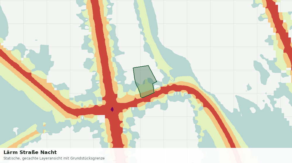 Statische Kartenansicht: Lärm Straße Nacht