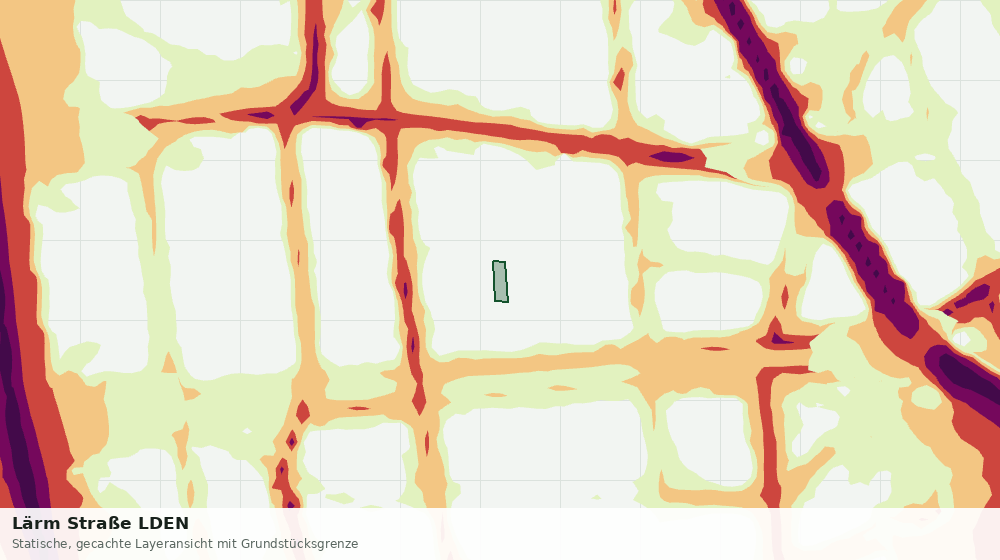 Statische Kartenansicht: Lärm Straße LDEN