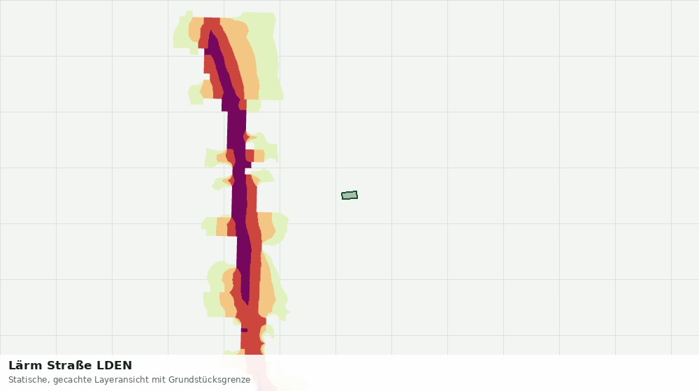 Statische Kartenansicht: Lärm Straße LDEN