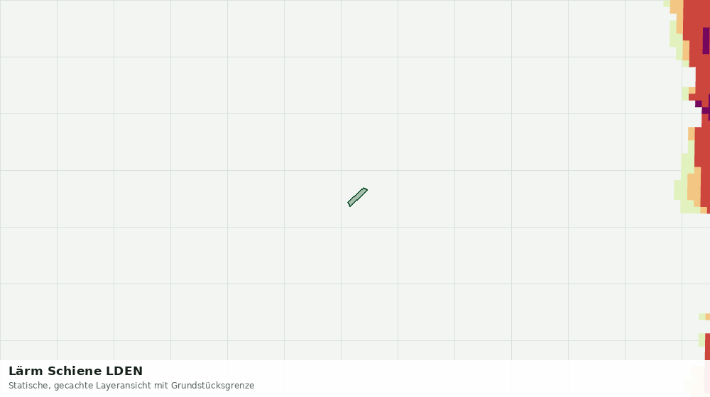 Statische Kartenansicht: Lärm Schiene LDEN