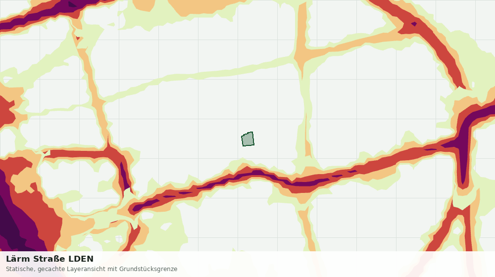 Statische Kartenansicht: Lärm Straße LDEN