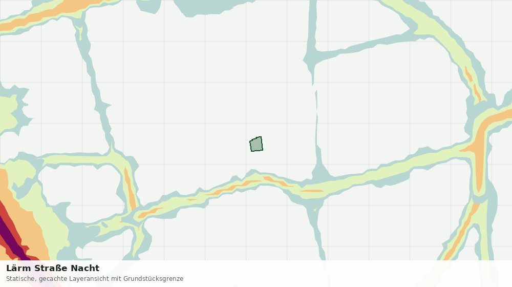 Statische Kartenansicht: Lärm Straße Nacht