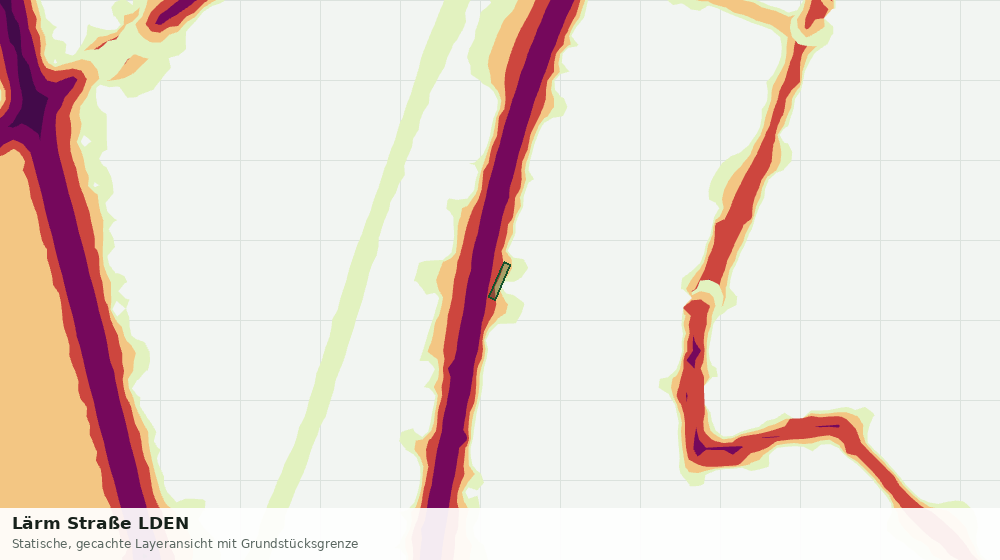 Statische Kartenansicht: Lärm Straße LDEN