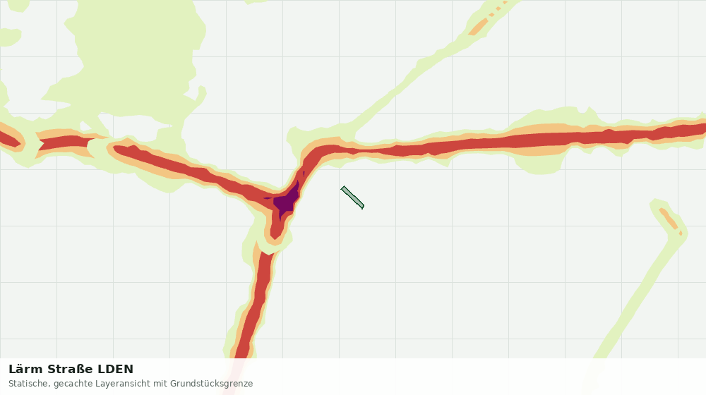 Statische Kartenansicht: Lärm Straße LDEN