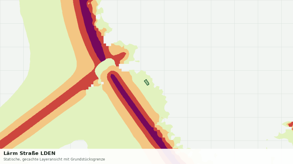 Statische Kartenansicht: Lärm Straße LDEN