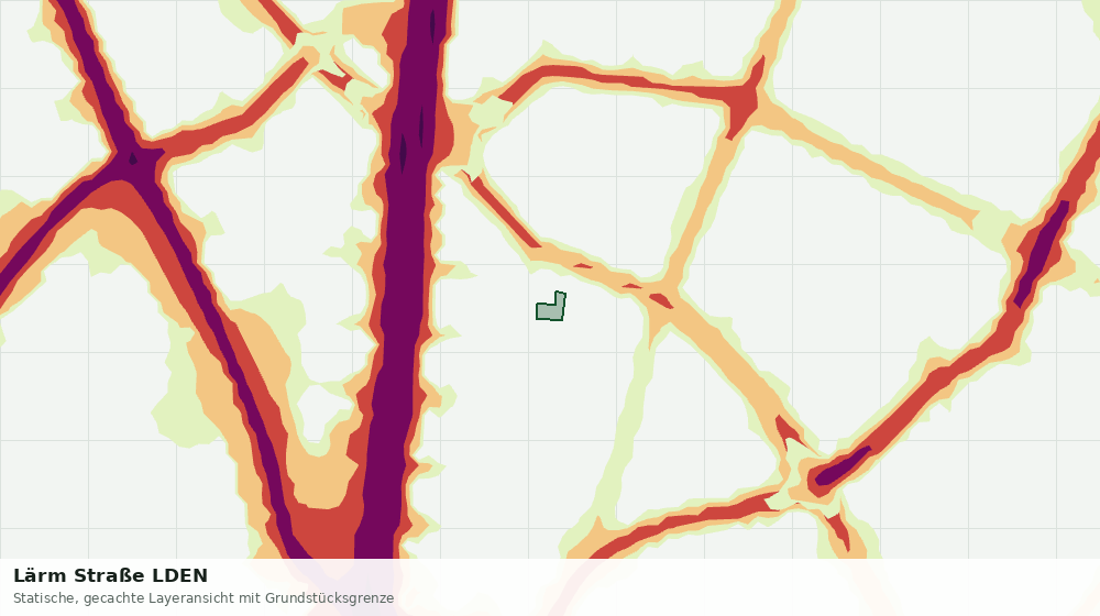 Statische Kartenansicht: Lärm Straße LDEN