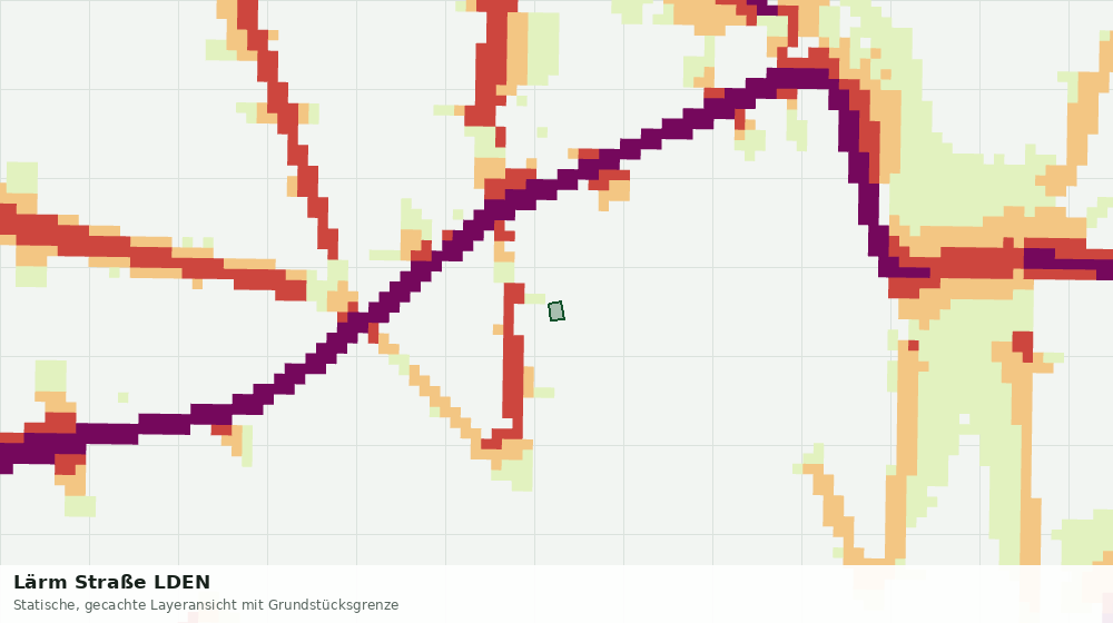 Statische Kartenansicht: Lärm Straße LDEN