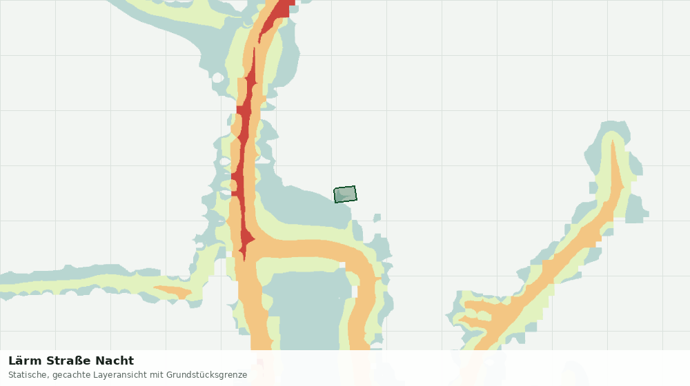 Statische Kartenansicht: Lärm Straße Nacht