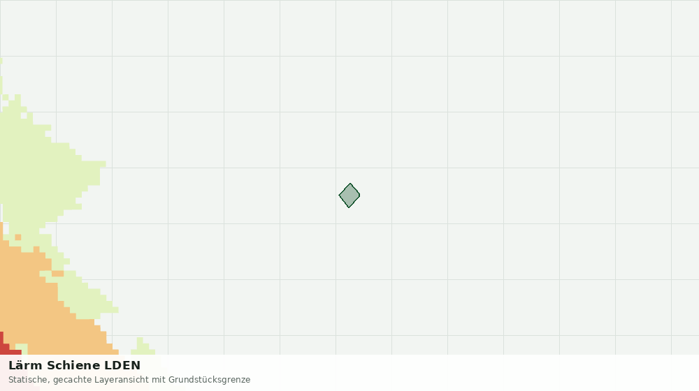 Statische Kartenansicht: Lärm Schiene LDEN