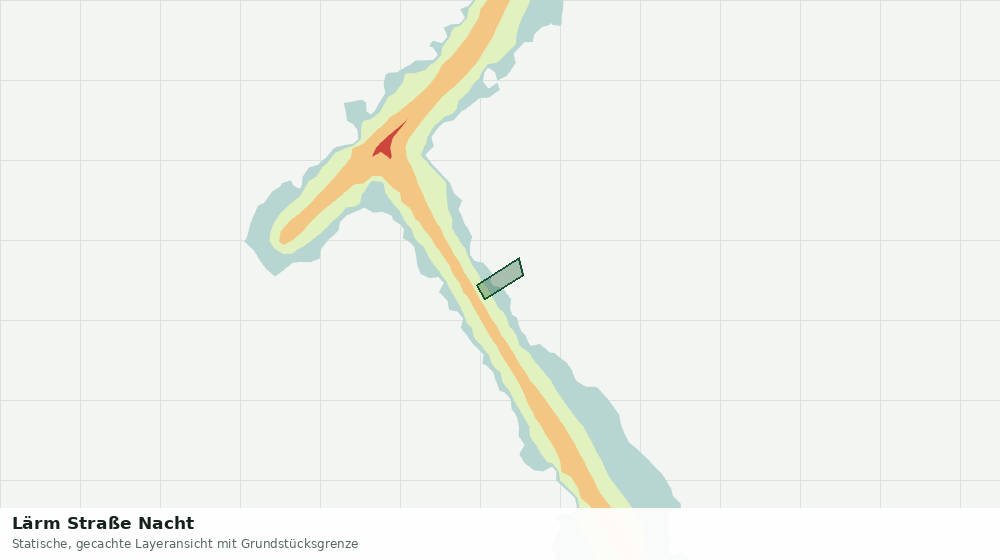 Statische Kartenansicht: Lärm Straße Nacht