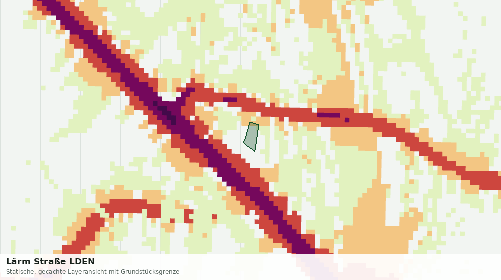 Statische Kartenansicht: Lärm Straße LDEN