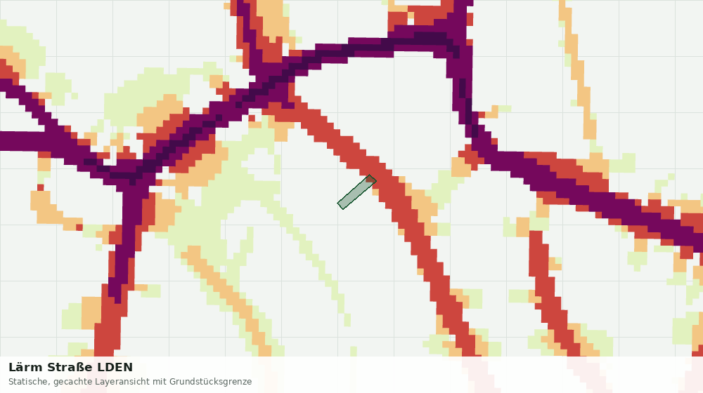 Statische Kartenansicht: Lärm Straße LDEN