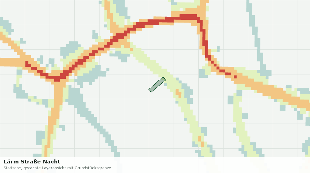 Statische Kartenansicht: Lärm Straße Nacht
