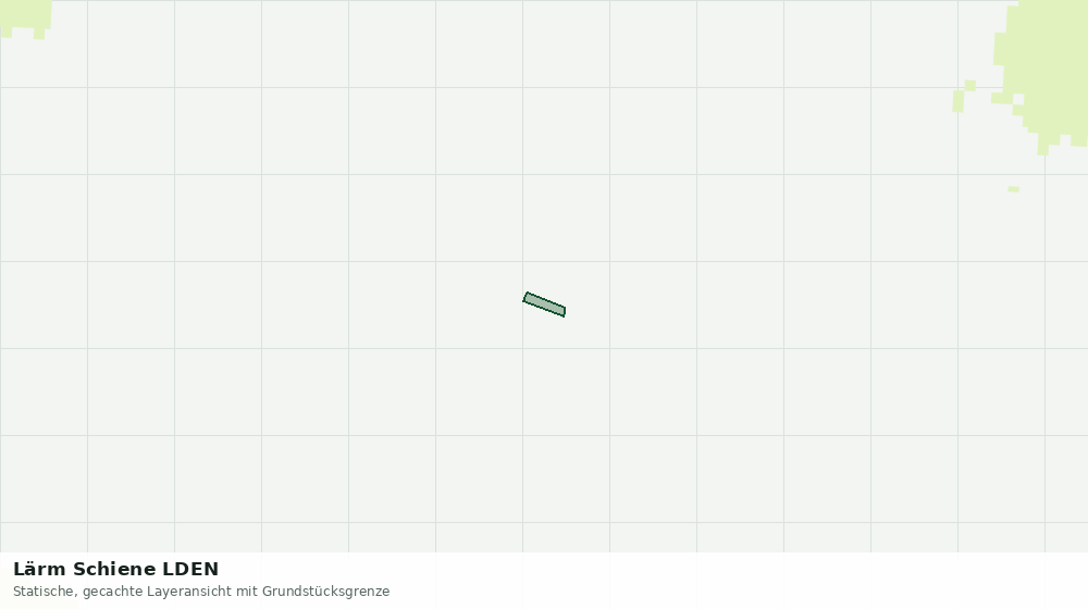 Statische Kartenansicht: Lärm Schiene LDEN