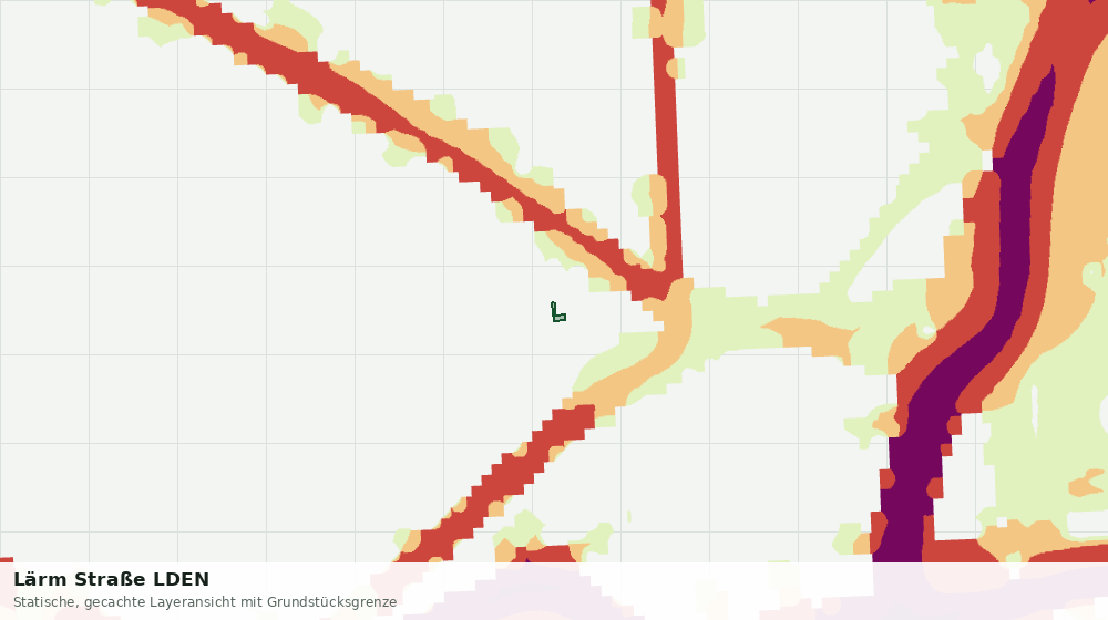 Statische Kartenansicht: Lärm Straße LDEN