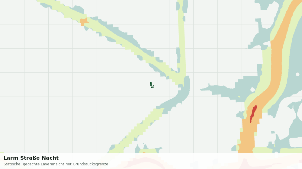 Statische Kartenansicht: Lärm Straße Nacht