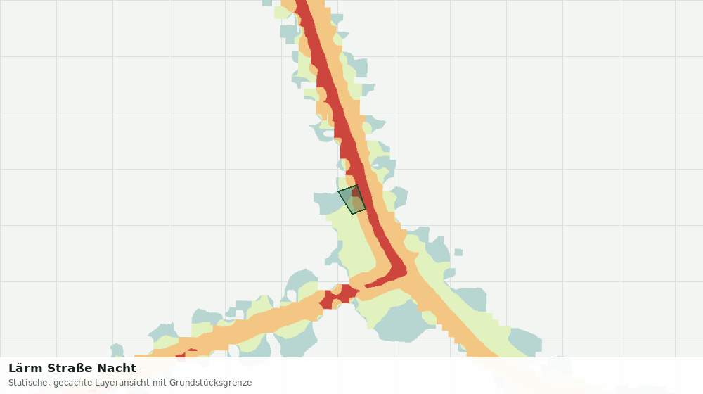 Statische Kartenansicht: Lärm Straße Nacht