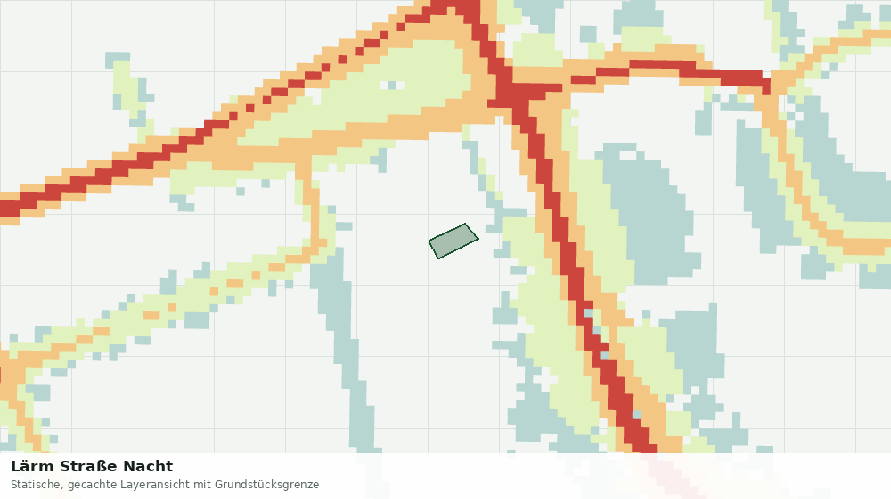 Statische Kartenansicht: Lärm Straße Nacht