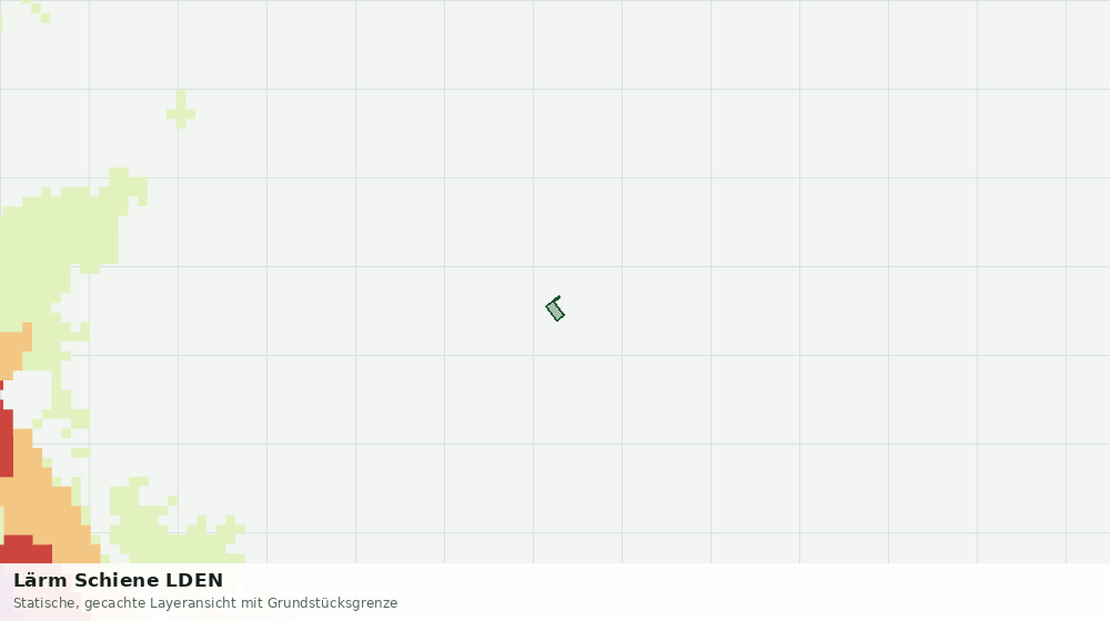 Statische Kartenansicht: Lärm Schiene LDEN