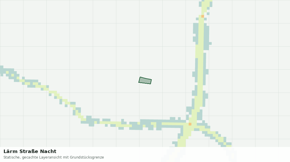 Statische Kartenansicht: Lärm Straße Nacht