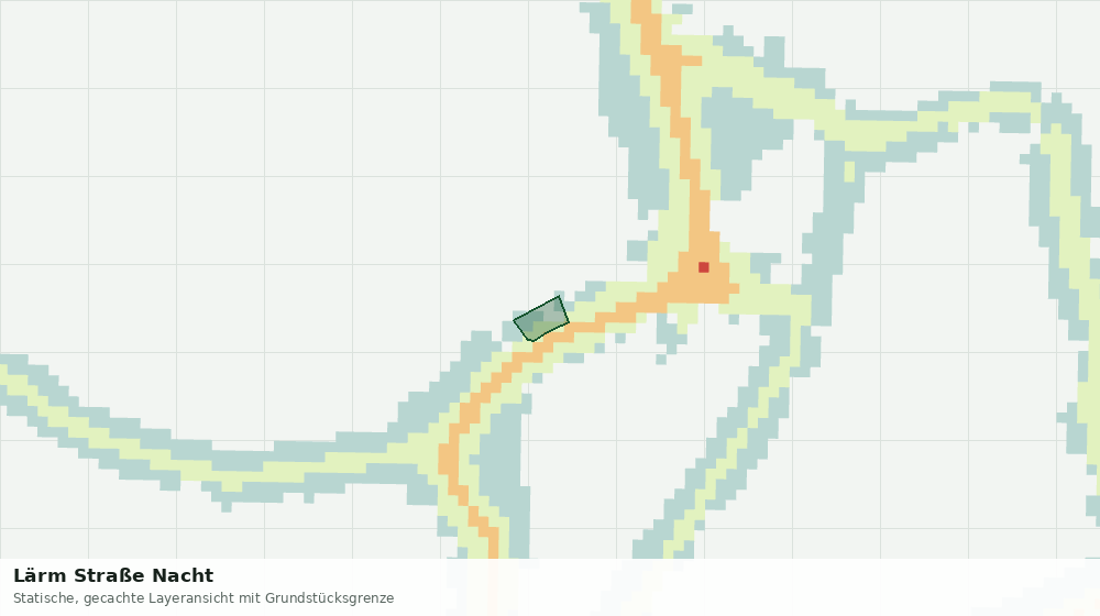 Statische Kartenansicht: Lärm Straße Nacht